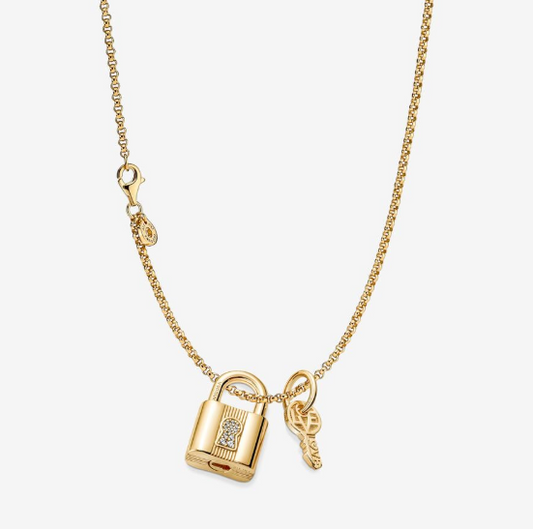 Padlock & Key Necklace