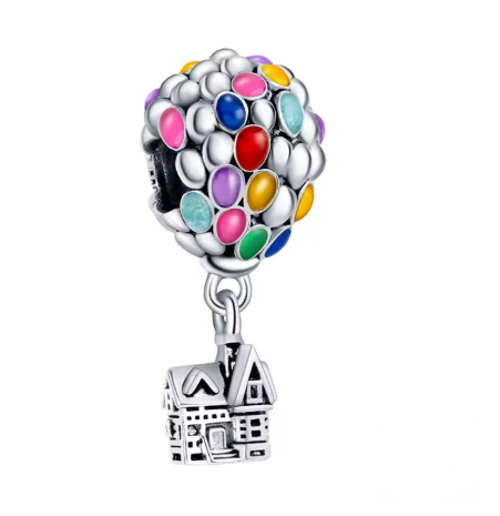 Flying House Disney Charm - 925 Sterling Silver