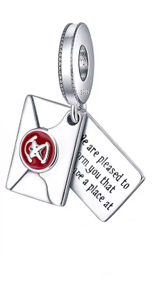 Hogwarts Letter Charm - 925 Sterling Silver