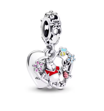 Winnie-the-Pooh Themed Charm - 925 Sterling Silver