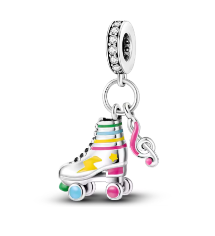 Roller Skates Charm - 925 Sterling Silver