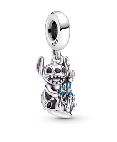 Stitch on Castle Charm - 925 Sterling Silver