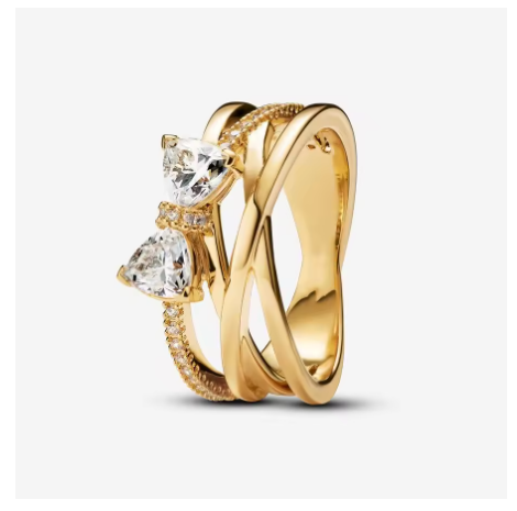 Bow Crossover Band Ring