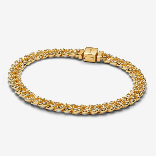 Pavé Cuban Chain Bracelet